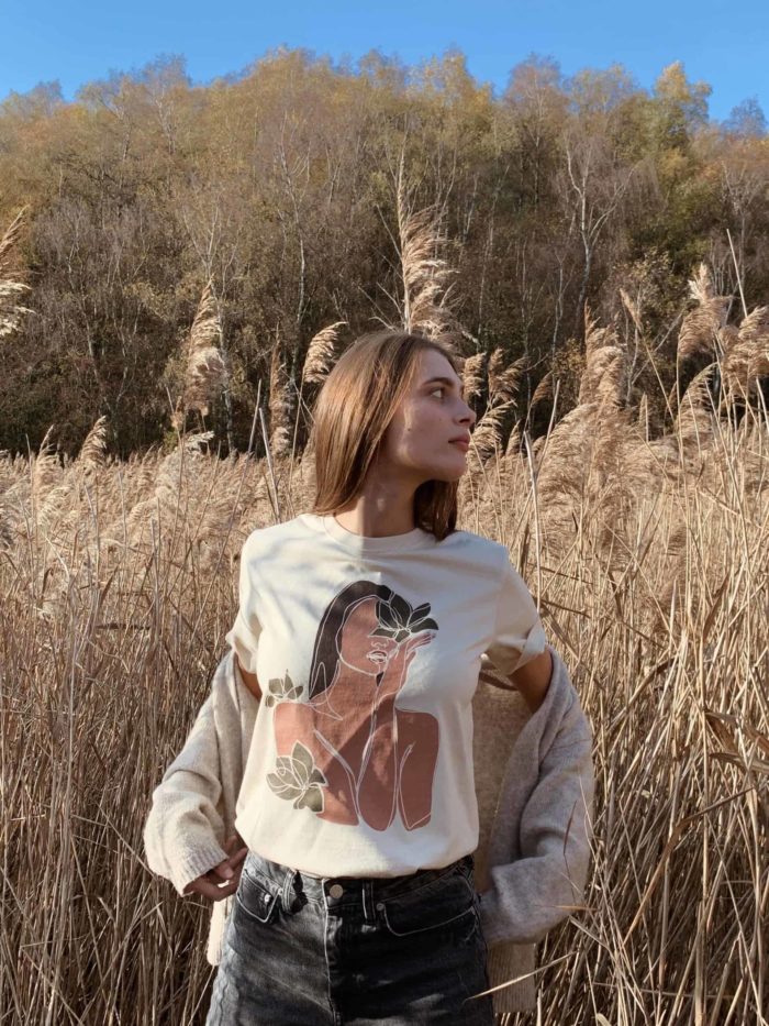 Claire D R - T-shirt - Lys - Image 2
