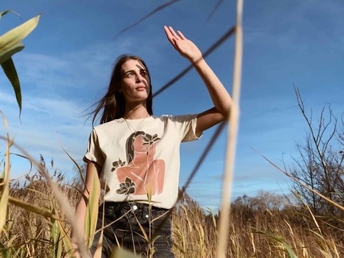 Claire D R - T-shirt - Lys - Image 3
